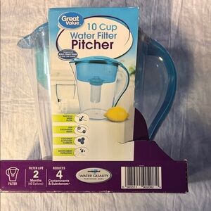Blue Water Filter Pitcher